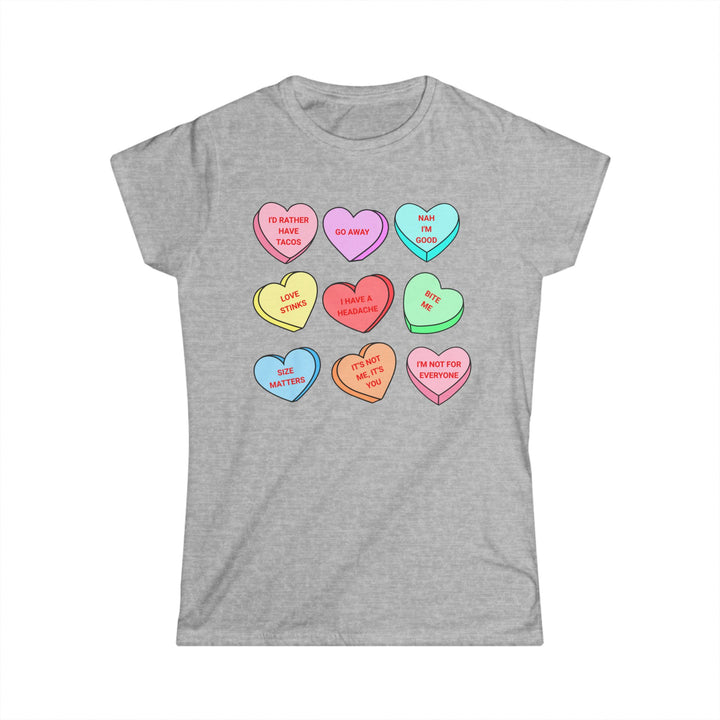 Conversation Hearts -Women's Softstyle Tee
