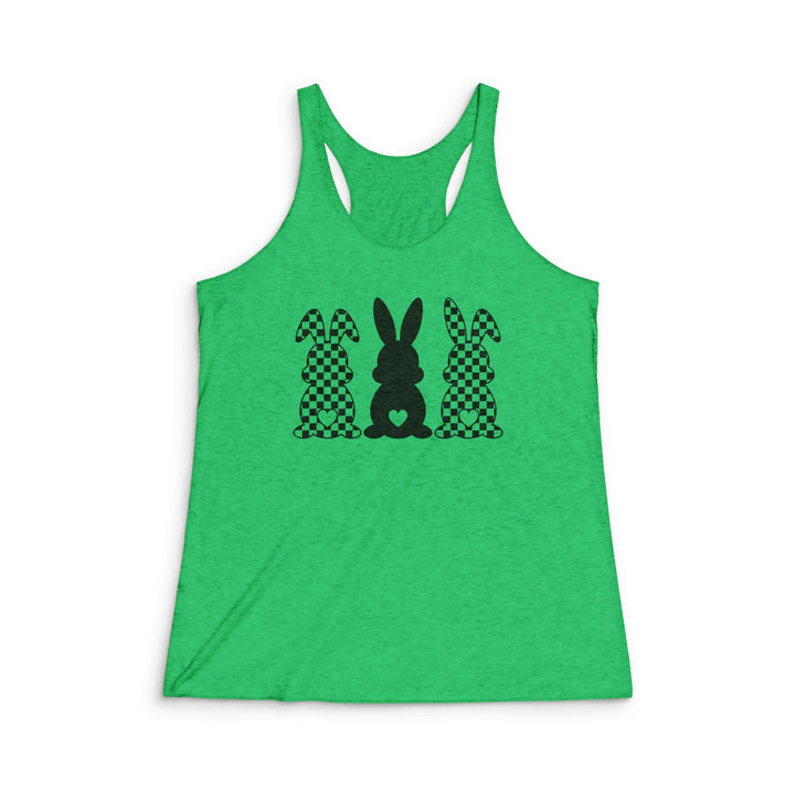 Heart Bunny - Women's Tri-Blend Racerback Tank