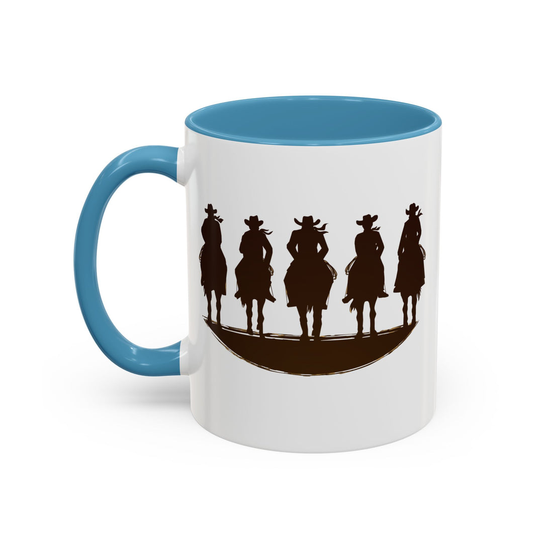 Cowboy Silhouette - Accent Coffee Mug (11, 15oz)