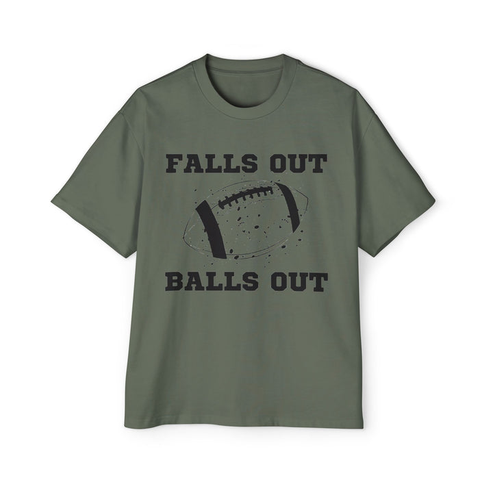 Falls Out Balls Out - Men's Heavy Oversized Tee