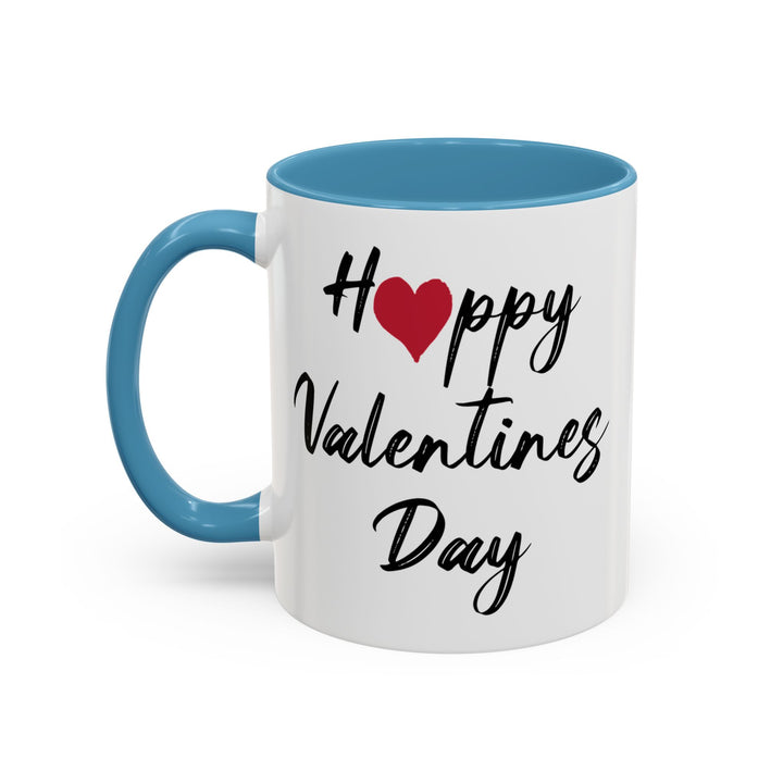 Happy Valentines Day - Accent Coffee Mug (11, 15oz)