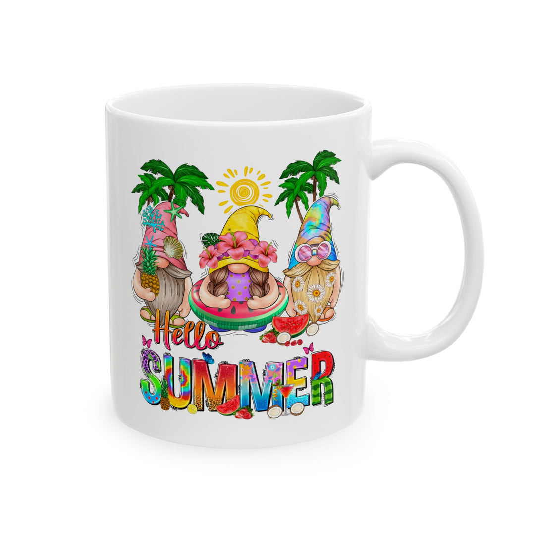 Summer Gnomes- Ceramic Mug, (11oz, 15oz)