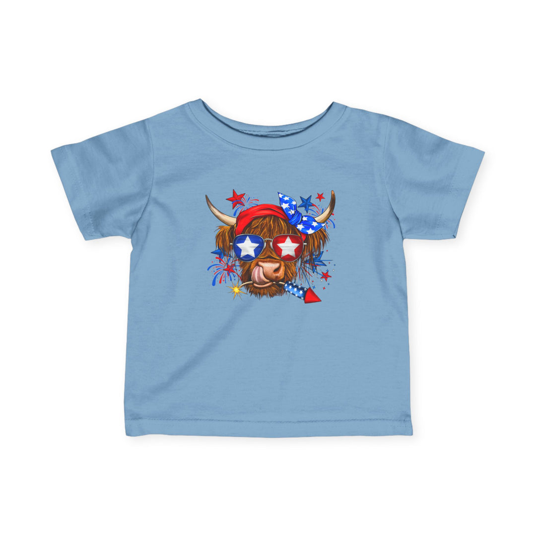 4th Of July Cow - Infant Fine Jersey Tee