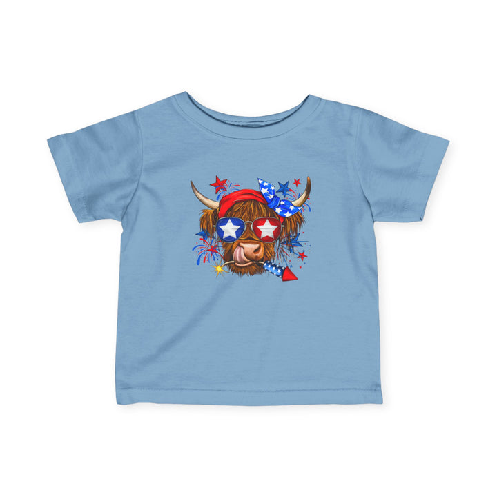 4th Of July Cow - Infant Fine Jersey Tee