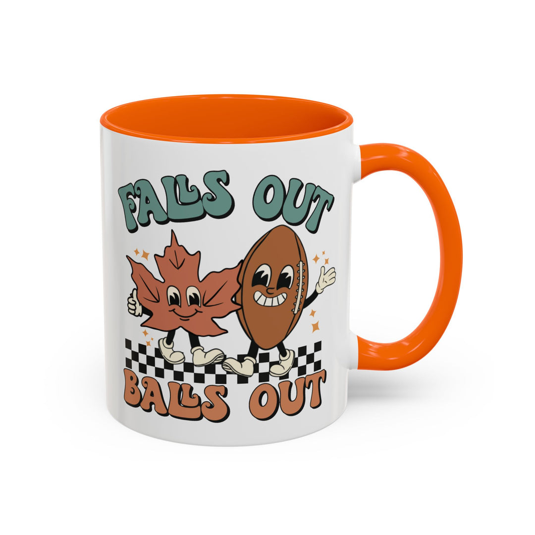 Falls Out Balls Out - Accent Coffee Mug (11, 15oz)