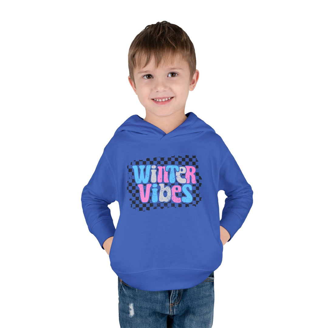 Winter Vibes - Toddler Pullover Fleece Hoodie