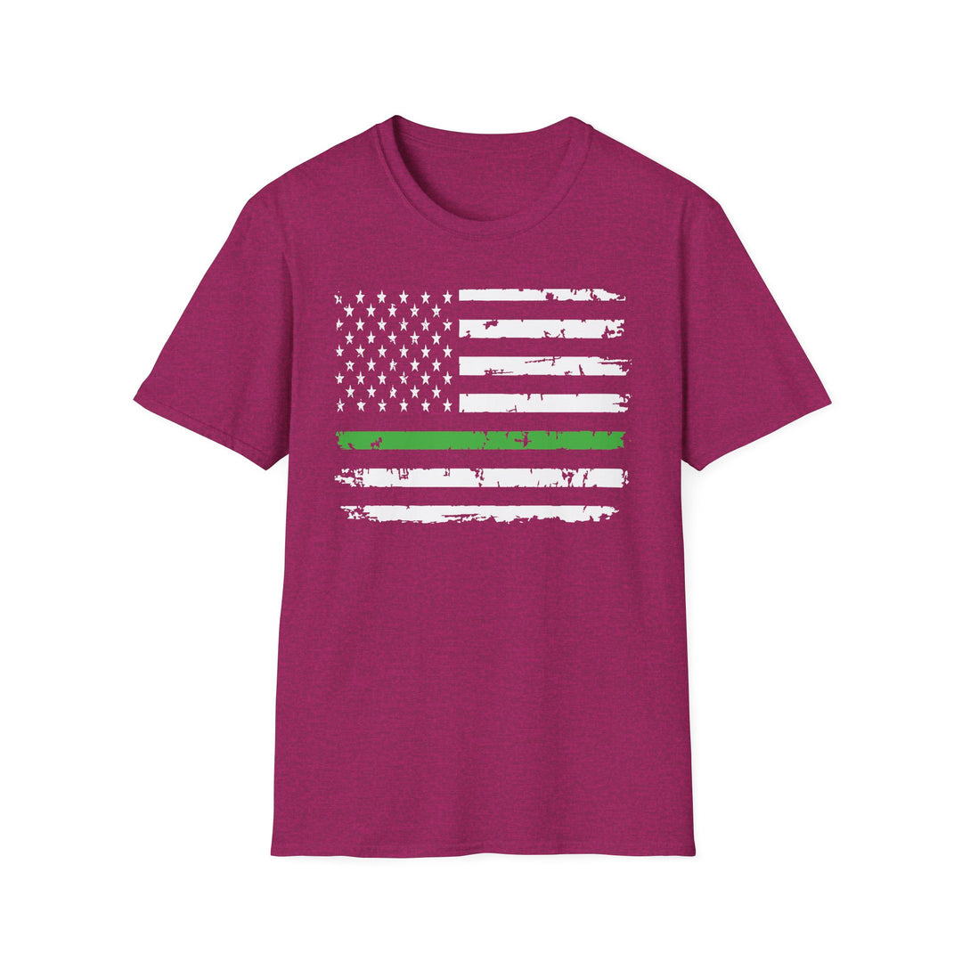 Green Line Flag - Unisex Softstyle T-Shirt