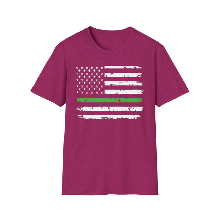 Green Line Flag - Unisex Softstyle T-Shirt