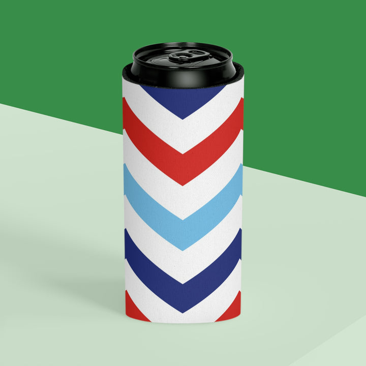 Patriotic Chevron - Can Cooler