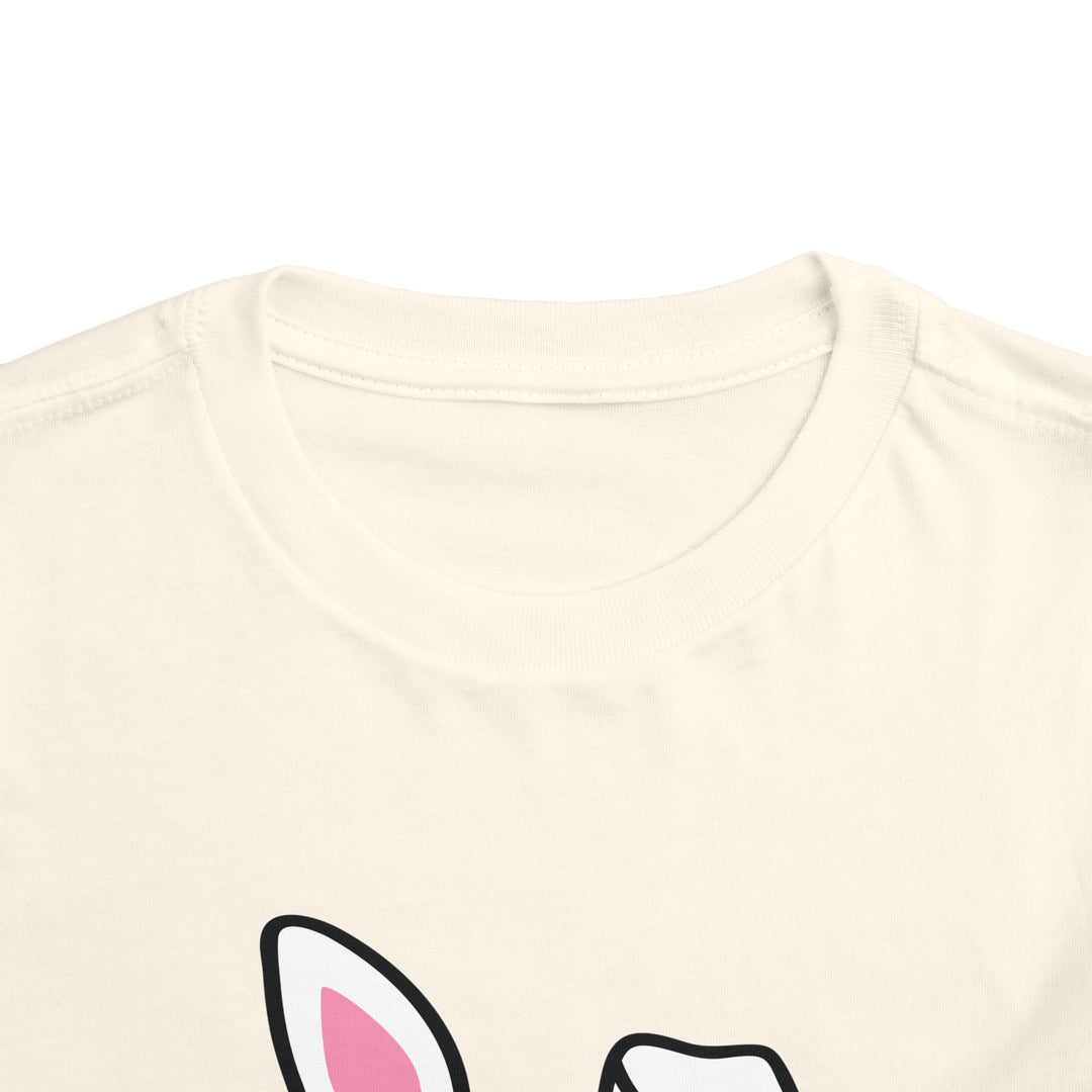 Personalized Girls Easter Bunny - Toddler Short Sleeve Tee