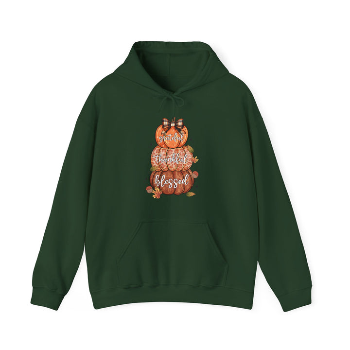 Grateful Thankful Blessed Pumpkins - Unisex Heavy Blend™ Hooded Sweatshirt