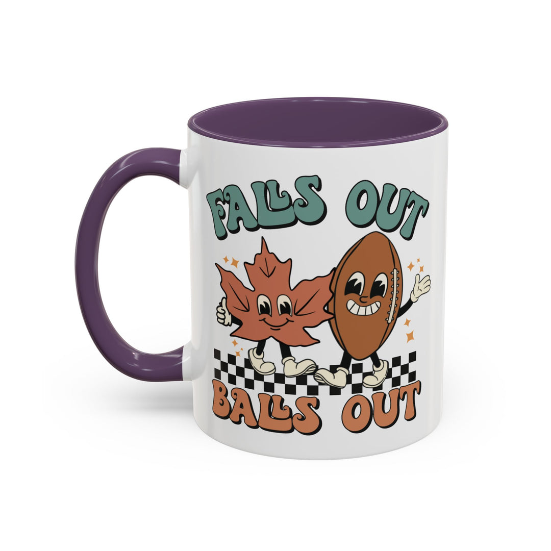 Falls Out Balls Out - Accent Coffee Mug (11, 15oz)