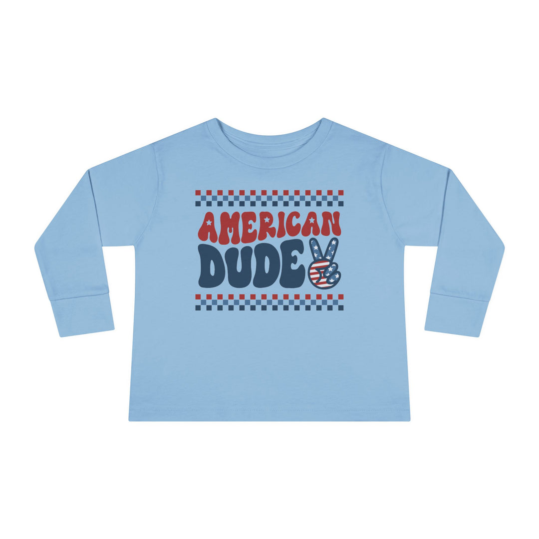 American Dude - Toddler Long Sleeve Tee