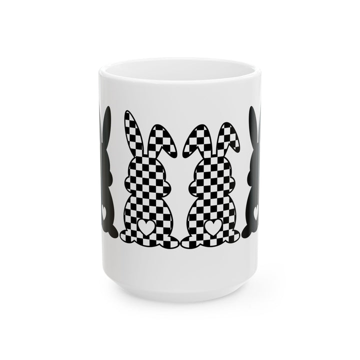 Heart Bunny - Ceramic Mug, (11oz, 15oz)