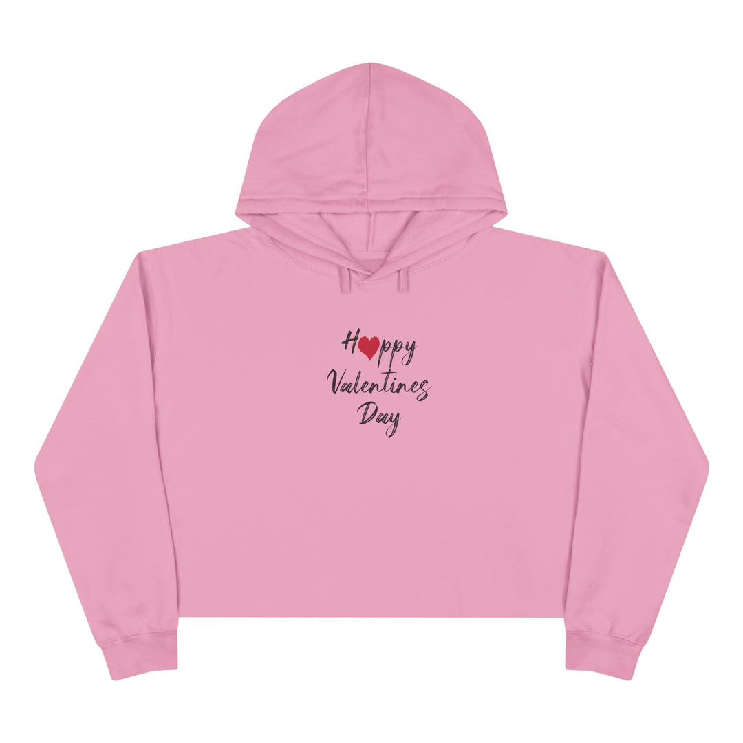 Happy Valentines Day - Crop Hoodie