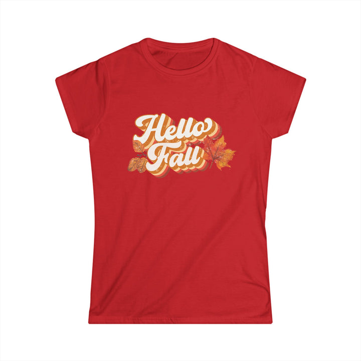 Retro Hello Fall - Women's Softstyle Tee
