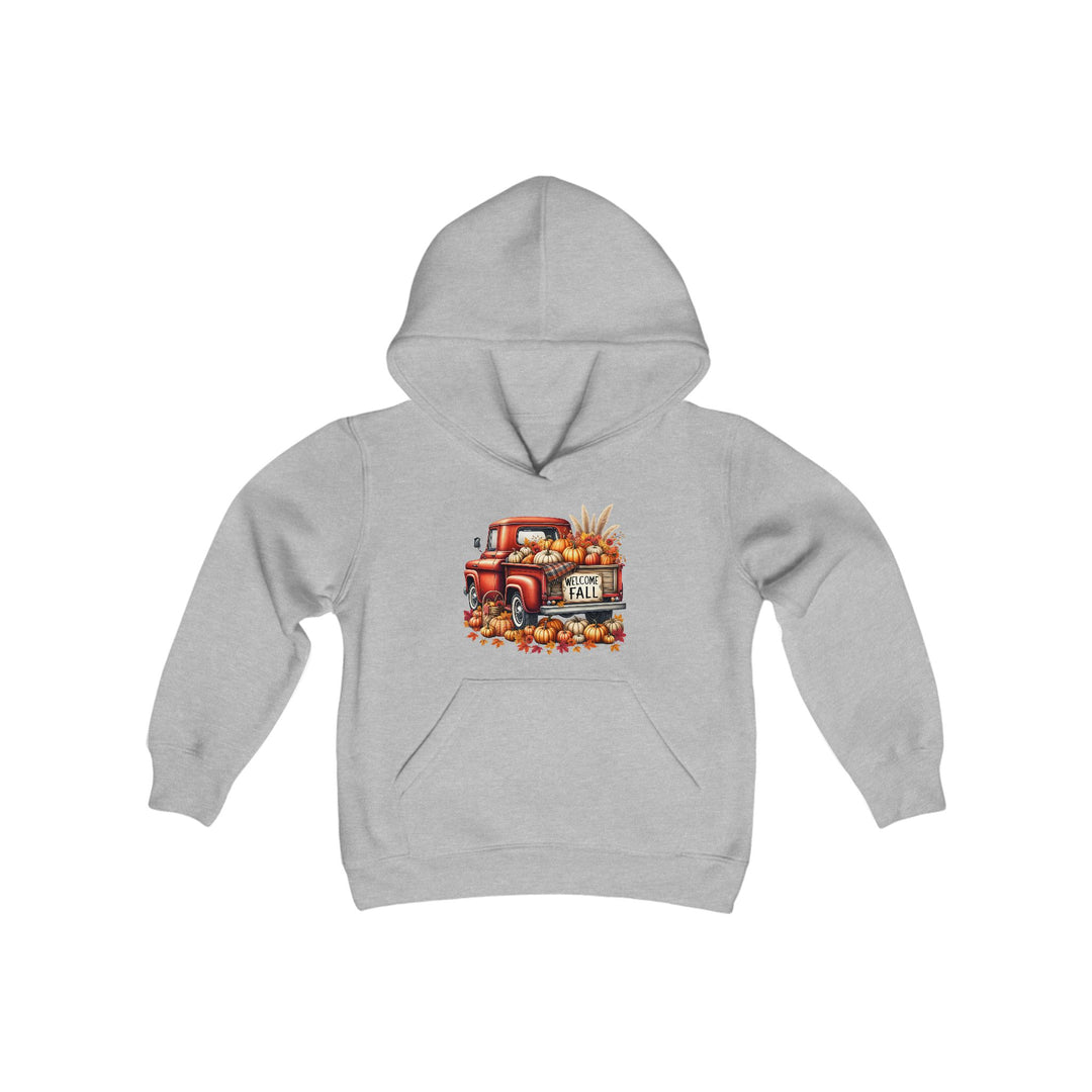 Welcome Fall - Youth Heavy Blend Hooded Sweatshirt
