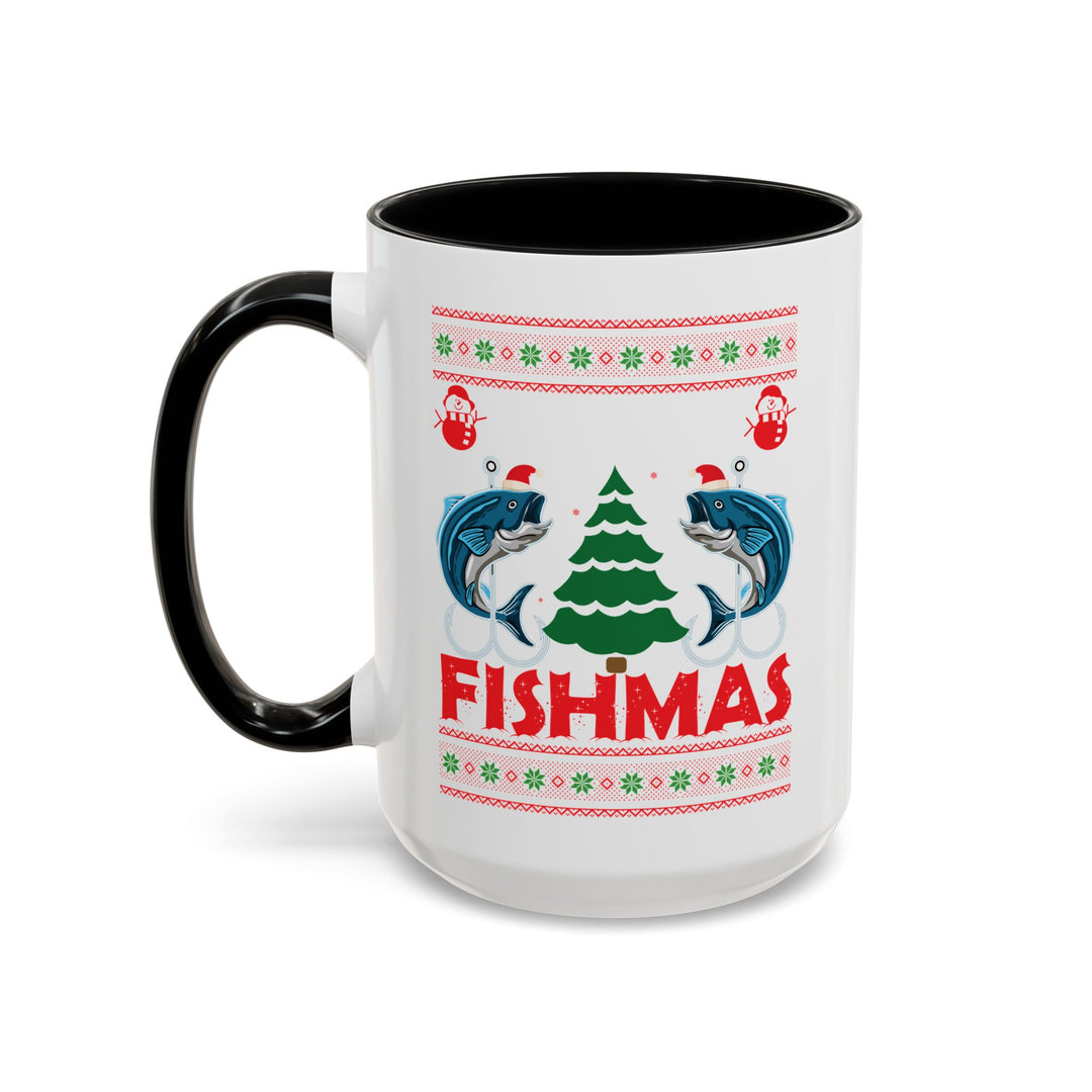 Merry Fishmas - Accent Coffee Mug (11, 15oz)