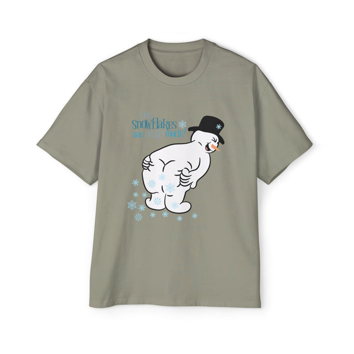 How Snowflakes Are Made - Men's Heavy Oversized Tee