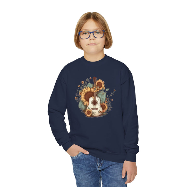 Sunflower Guitar - Youth Crewneck Sweatshirt