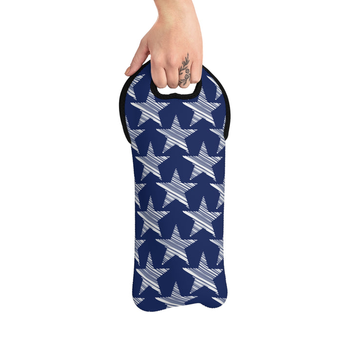 Scribble Stars - Wine Tote Bag