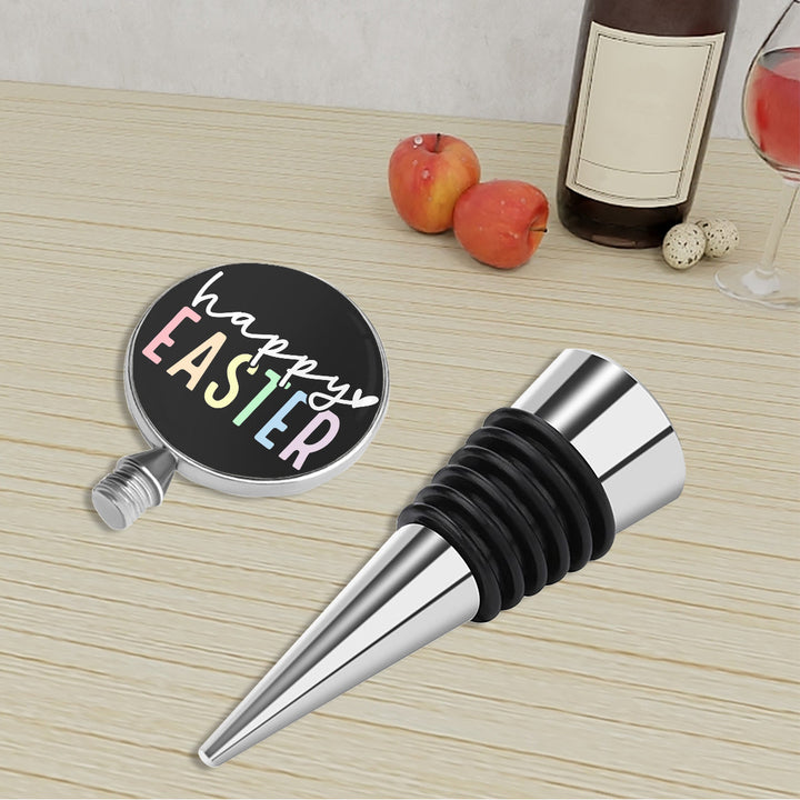 Pastel Happy Easter - Wine Bottle Stopper