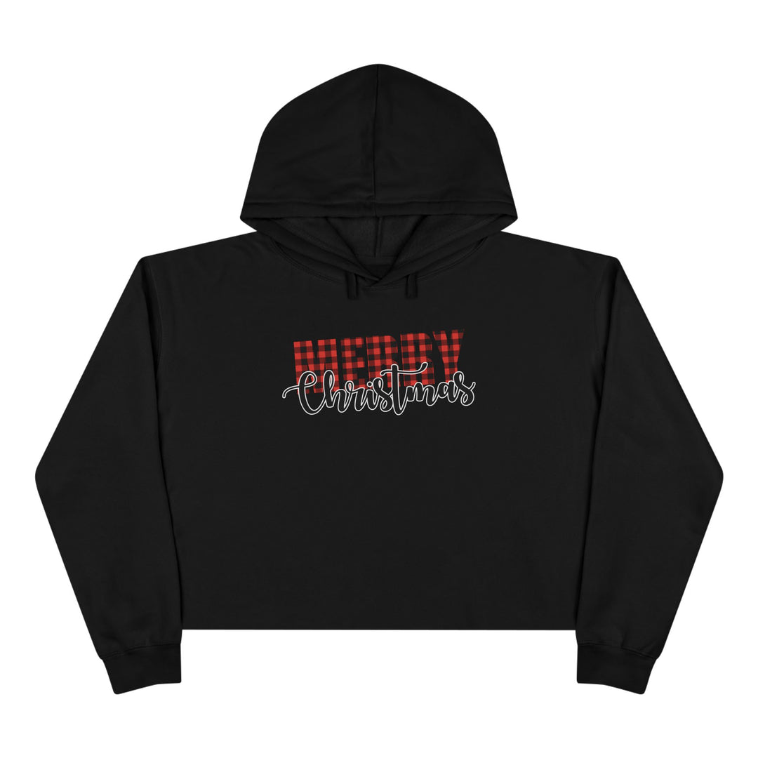 Merry Christmas Buffalo - Crop Hoodie