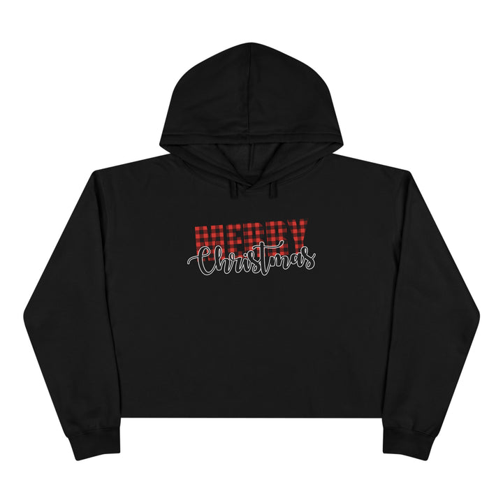 Merry Christmas Buffalo - Crop Hoodie