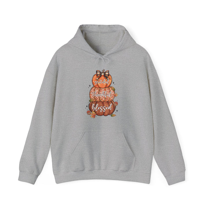 Grateful Thankful Blessed Pumpkins - Unisex Heavy Blend™ Hooded Sweatshirt