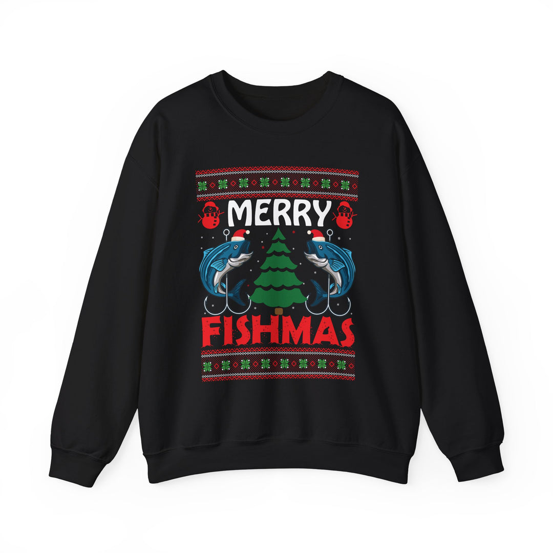 Merry Fishmas - Unisex Heavy Blend™ Crewneck Sweatshirt