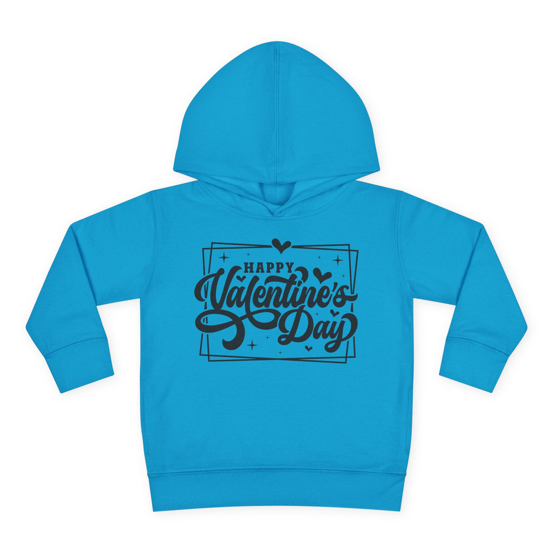 Happy Valentine's Day W/Hearts - Toddler Pullover Fleece Hoodie