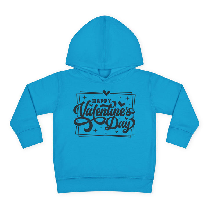 Happy Valentine's Day W/Hearts - Toddler Pullover Fleece Hoodie