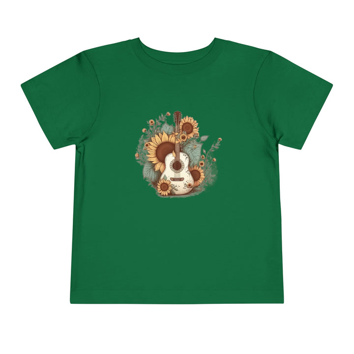 Sunflower Guitar - Toddler Short Sleeve Tee