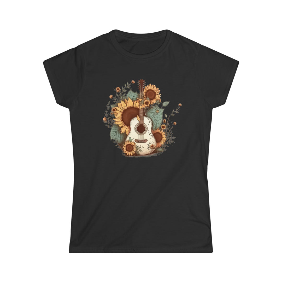 Sunflower Guitar - Women's Softstyle Tee
