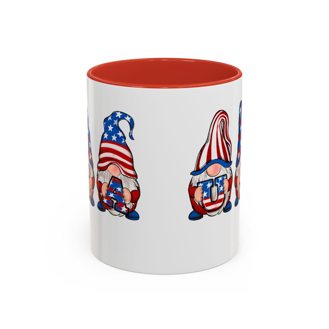 4th Of July Gnomes - Accent Coffee Mug (11, 15oz)