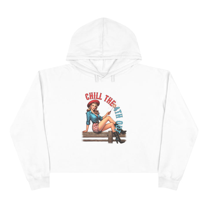 Chill The 4th Out - Crop Hoodie