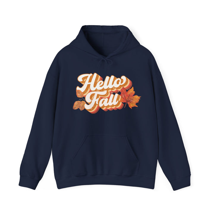 Retro Hello Fall - Unisex Heavy Blend™ Hooded Sweatshirt