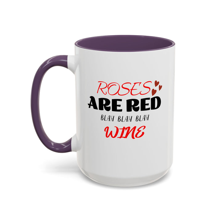 Blah Blah Blah Wine - Accent Coffee Mug (11, 15oz)