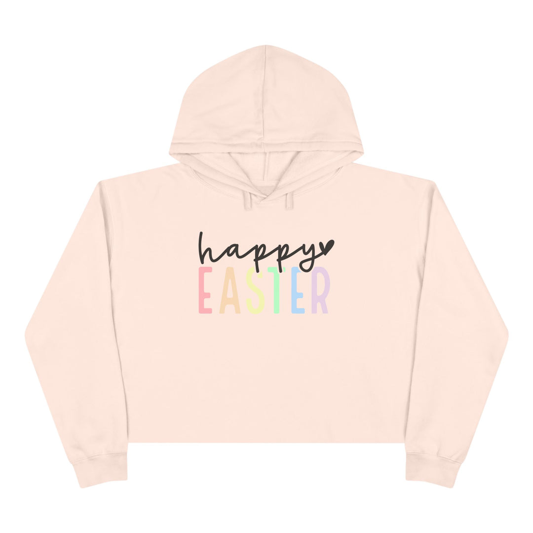 Pastel Happy Easter - Crop Hoodie