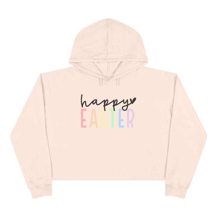 Pastel Happy Easter - Crop Hoodie