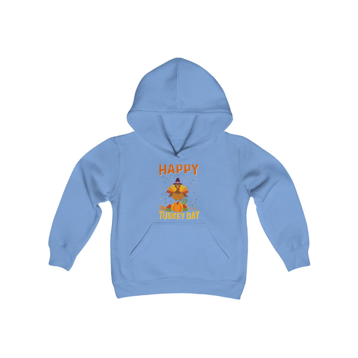 Happy Turkey Day - Youth Heavy Blend Hooded Sweatshirt