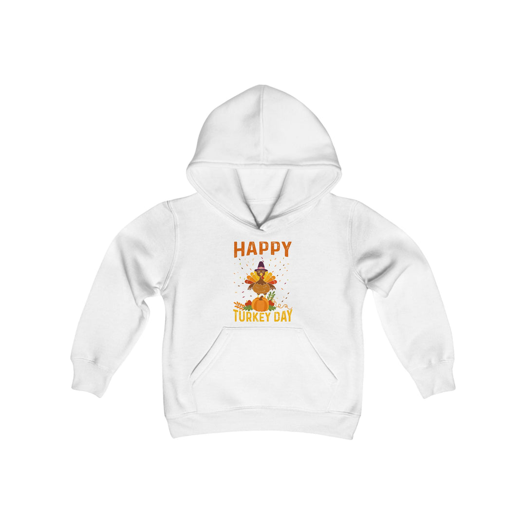 Happy Turkey Day - Youth Heavy Blend Hooded Sweatshirt