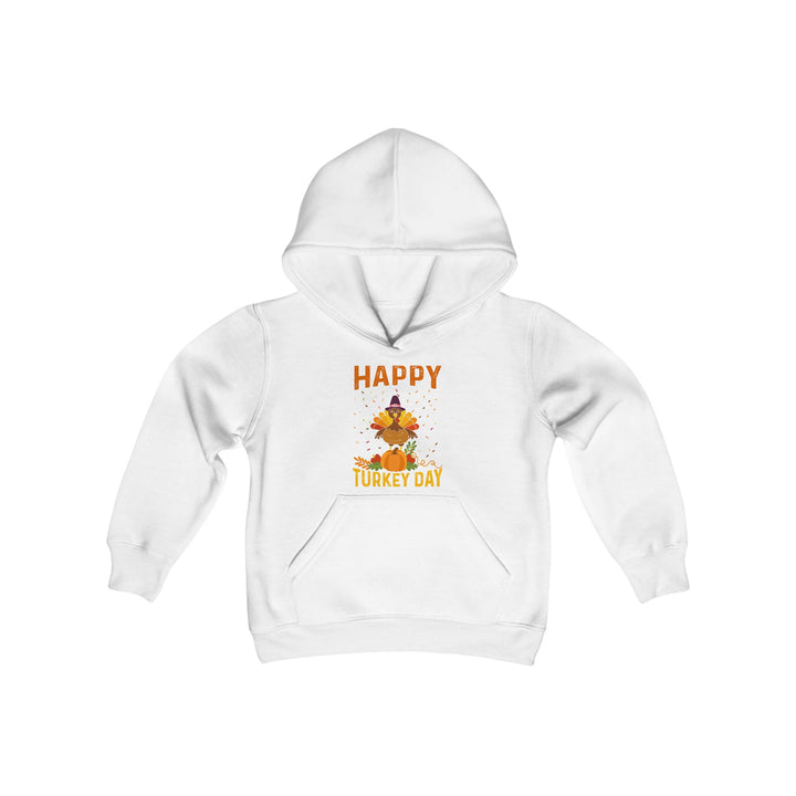 Happy Turkey Day - Youth Heavy Blend Hooded Sweatshirt