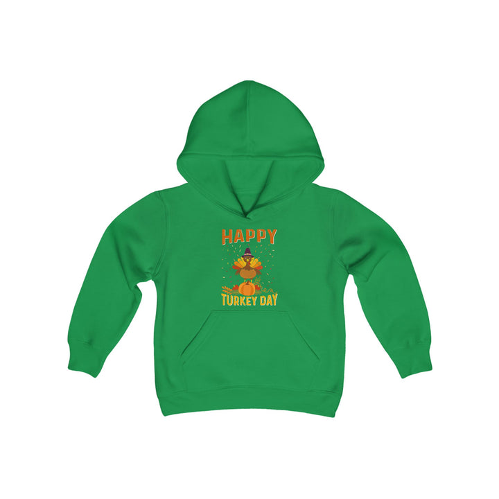 Happy Turkey Day - Youth Heavy Blend Hooded Sweatshirt
