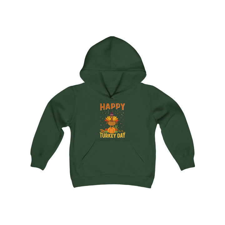 Happy Turkey Day - Youth Heavy Blend Hooded Sweatshirt