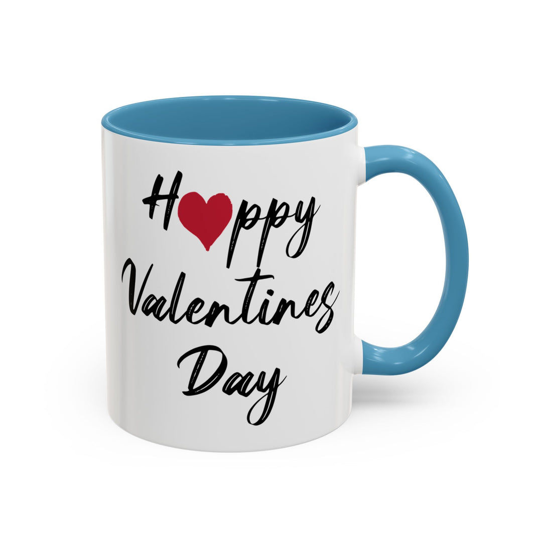 Happy Valentines Day - Accent Coffee Mug (11, 15oz)