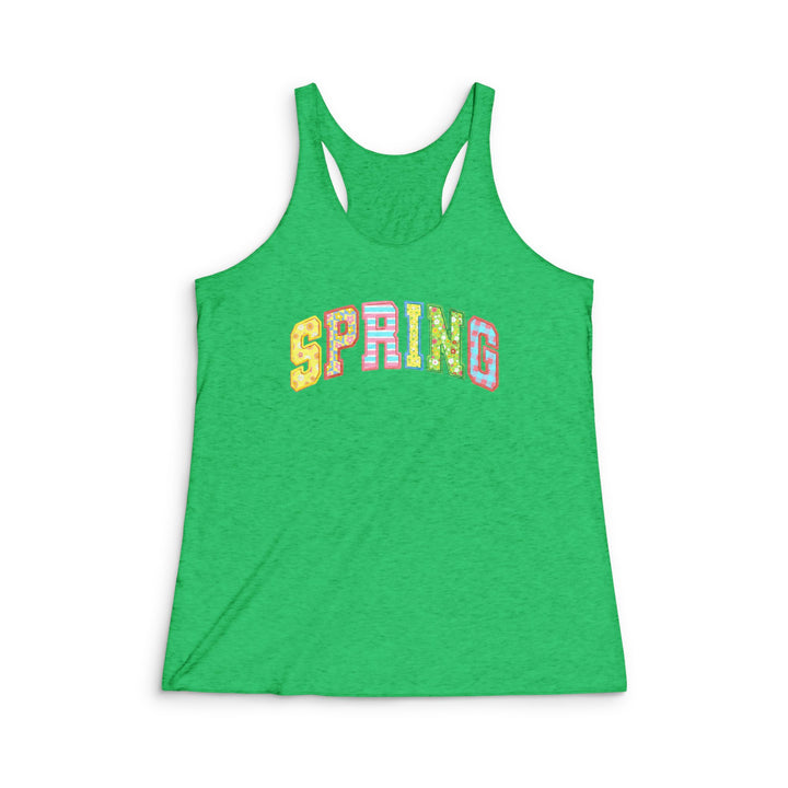 Spring Quilt - Women's Tri-Blend Racerback Tank