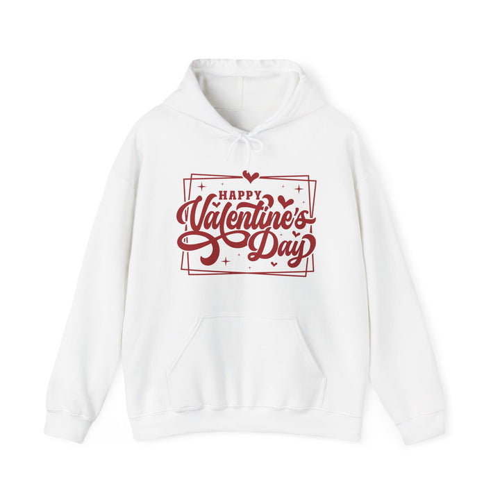 Happy Valentine's Day W/Hearts - Unisex Heavy Blend™ Hooded Sweatshirt