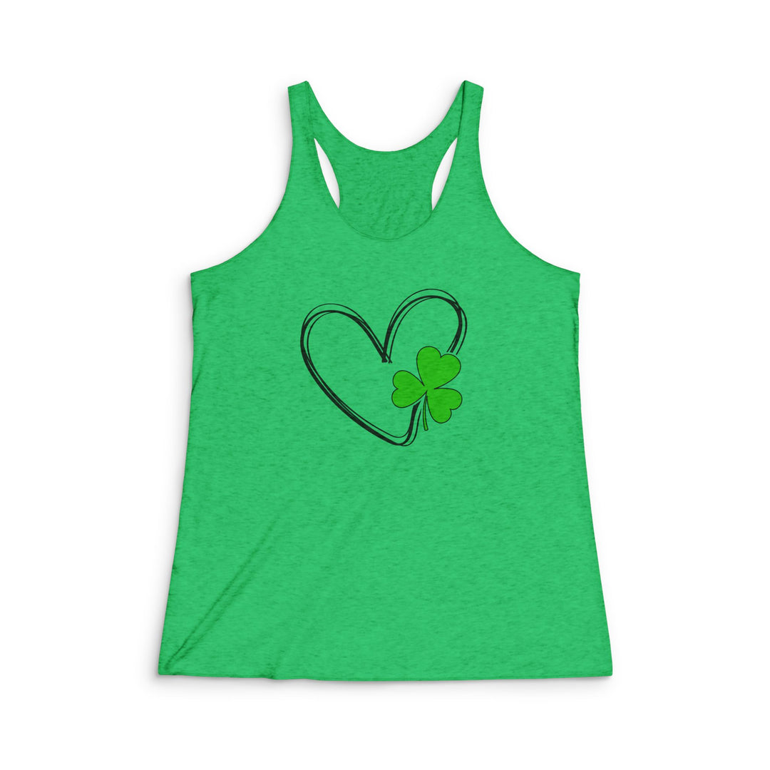 Heart & Clover - Women's Tri-Blend Racerback Tank