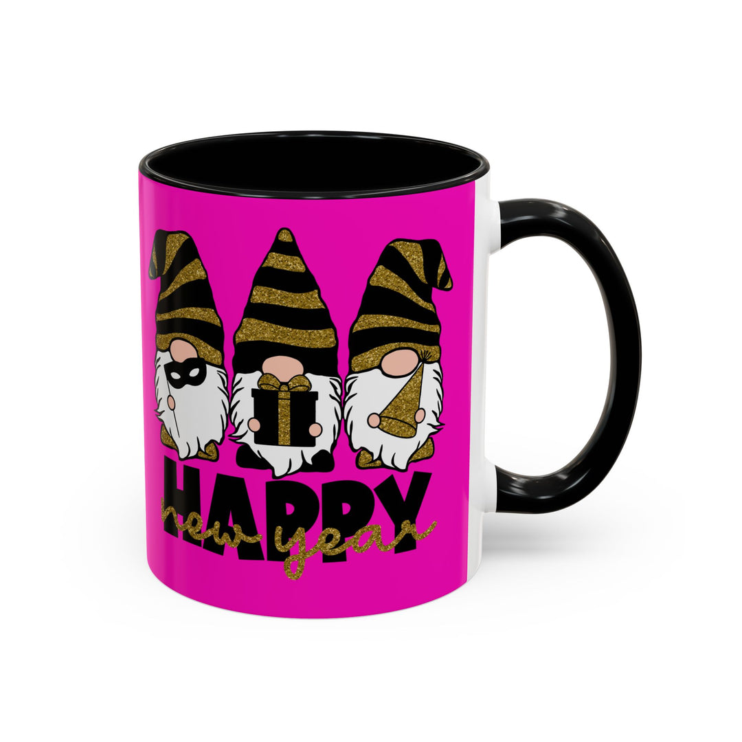 Happy New Year Gnomes - Accent Coffee Mug (11, 15oz)